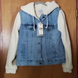 Denim Jacket with Sherpa